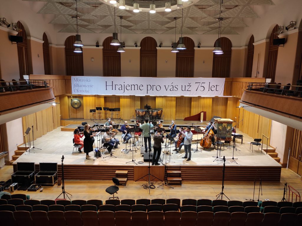 In Olomouc with Moravian Philharmonic orchestra – this time as a recording director